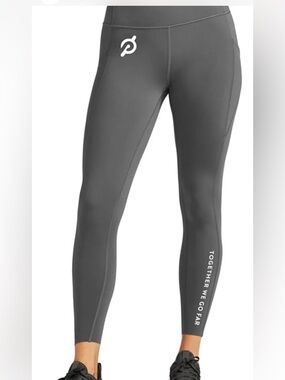 Peloton Charcoal Leggings with tulip hem and pockets size medium